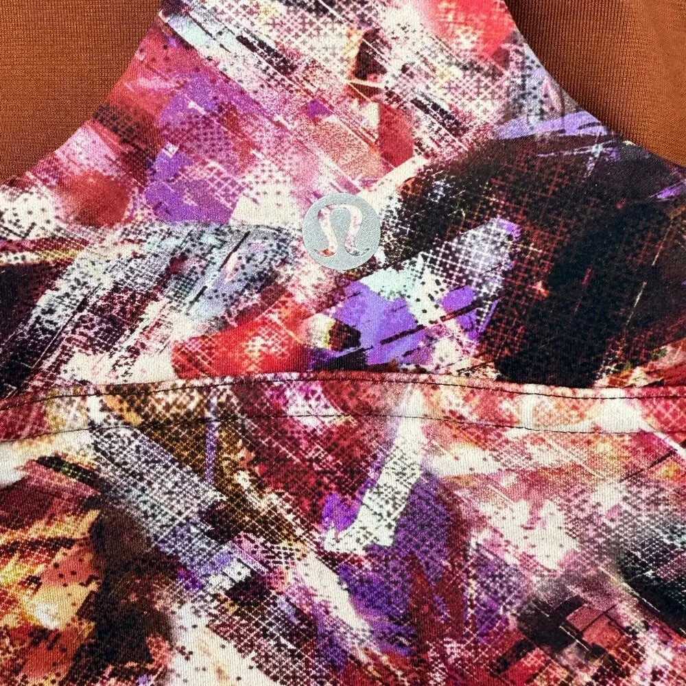 LULULEMON Wunder Train Long-Line Bra Medium Support Sz 6 Urbantricity Multi - Picture 6 of 8